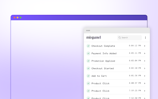 Mixpanel Data Inspector :: This extension helps you quickly test your website’s client-side implementation and verify that events are being sent correctly to…
