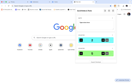 Quick Notes with Counter & Calculator :: A lightweight note-taking widget with counters and calculator. Organize your workspace your way.