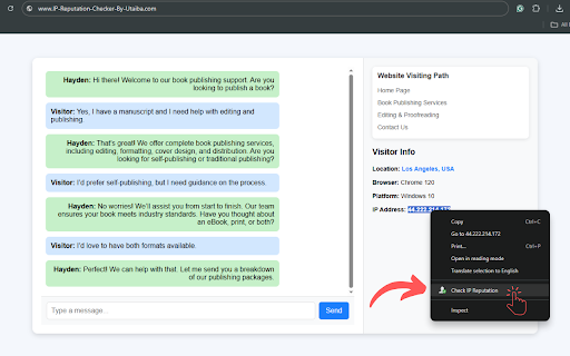 IP Reputation Checker by Utaiba Ahmed Khan :: Check the reputation of an IP address.