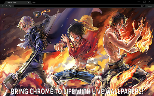 One Piece: Flames of Brotherhood Live Wallpaper :: Feel the heat of adventure with One Piece: Flames of Brotherhood Live Tab where fiery determination unites the crew in an epic scene