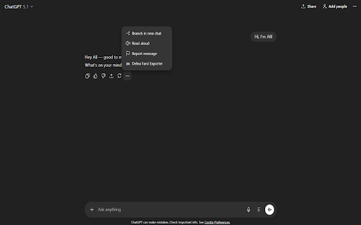 Delnatech | Farsi Exporter to DOCX (ChatGPT) :: Delnatech extension to export ChatGPT conversations into Persian (.docx) Word files with proper RTL formatting. delnatech@gmail.com