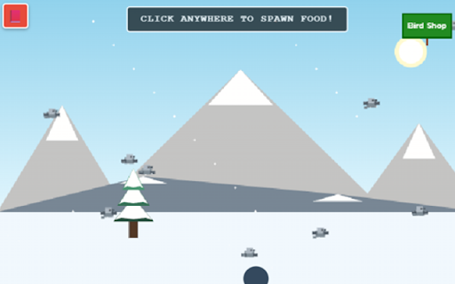 Bird Feeder :: Feed adorable pixel art birds! Customize colors, unlock bird types, backgrounds, and chat with intelligent crows.