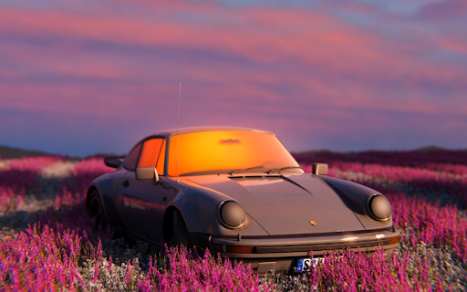 Porsche in nature Digital Art Aesthetic Live Wallpaper :: Transform your new tab with stunning HD live wallpapers featuring Porsche in breathtaking natural settings. Experience the aest...