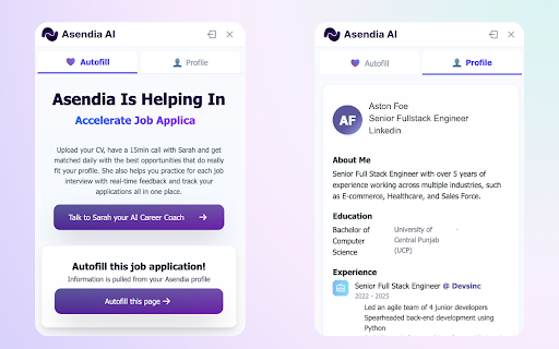 Asendia Autofill Extension :: Autofill extension for Asendia