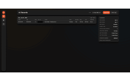 Globo Call Tracker :: Auto-tracks Globo calls and logs billable minutes.