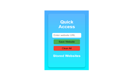 QuickDash :: Quickly access your favorite websites.