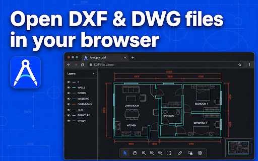 DXF File Viewer :: Use DXF File Viewer to open and view .dxf files online — fast AutoCAD-compatible DXF viewer in your browser. Now a DWG viewer too.