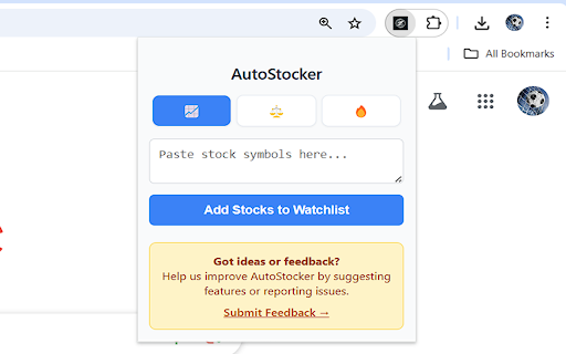 Chartink to watchlist :: Add stocks from Chartink to Zerodha Kite & Angel One watchlist from the extension.