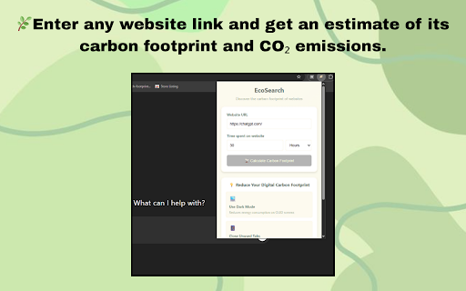 EcoSearch - Website Carbon Footprint Calculator :: Discover the carbon footprint of any website and learn how your digital habits impact our planet