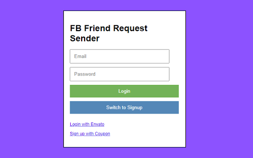 Bulk Friend Request Sender for FB :: Collects names and URLs of people on a web page