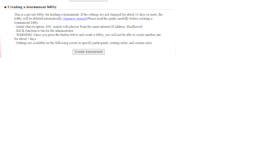 Tenhou tournament-manager translator :: Translates the tournament editor page to English