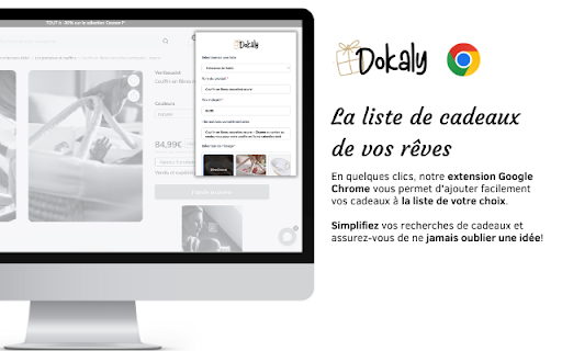 Dokaly.fr :: L'extension Dokaly vous permet de créer et de gérer facilement votre liste de cadeaux depuis n'importe quelle page web !
Que vous…