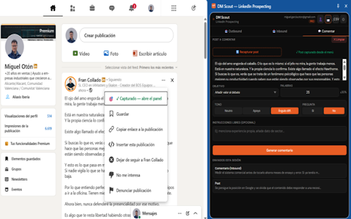Commentli — Your Comment DNA for LinkedIn :: Genera comentarios de LinkedIn con IA que aprende tu estilo. Captura posts, evalúa relevancia y comenta con tu voz.