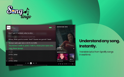 SongLingo :: Real-time translated lyrics for Spotify Web Player.