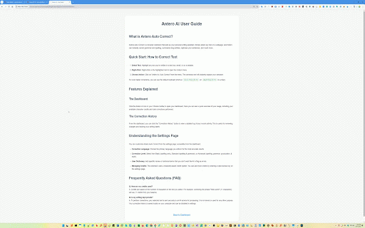 Antero AI Auto Spell Correct :: Automatically correct 100s of spelling mistakes in any text - in one click using AI.