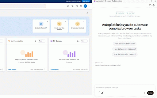 Autopilot Browser Automation :: Automate your browser with AI. Autopilot sees your screen and walks you through software step-by-step. Real-time voice guidance.