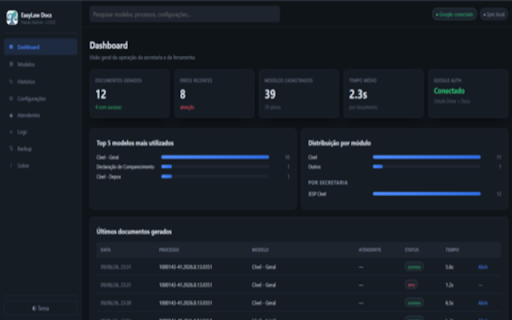 EasyLaw Docs - Juizado Especial :: Automatize o preenchimento de informações em manifestações e gere petições no Google Docs.