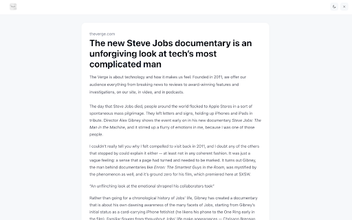 Hush - A Beautiful Reader Mode :: Hush is a beautiful reader that transforms cluttered websites into clean and focused reading experiences.