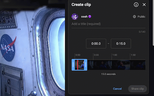 ReClip :: Restores YouTube viewer clip creation while the Innertube endpoint still exists.