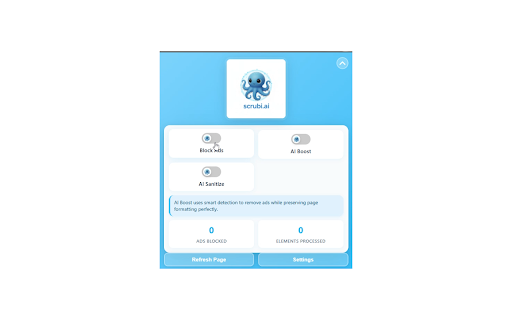 Scrubi.ai - Smart Content Filter and Ad Blocker :: AI-powered ad blocking and content filtering. Remove unwanted ads and enjoy a cleaner, personalized browsing experience.
