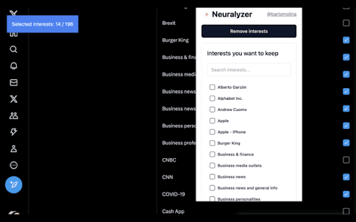 Neuralyzer :: Enhance your X (formerly Twitter) feed