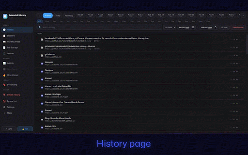Extended History | 90+ days of history :: Unlimited history retention, session management, time tracking, bookmarks, multi-device.
