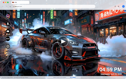 Cool Car Street Burnout Live Wallpaper :: Transform your new tab with stunning live HD car burnout wallpapers, bringing the thrill of the street right to your browser!