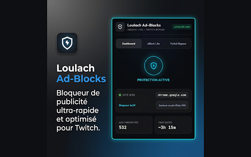 Loulach Ad-Blocks :: An efficient content blocker. Blocks ads, trackers, miners, and more immediately upon installation.