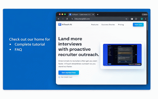 InTouch AI - Networking & Job tracker :: The ultimate tool to connect with recruiters, track job applications and land interviews in one place.
