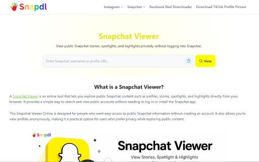 Snapdl :: Snapdl is a fast and secure TikTok, Instagram, Snapchat and facebook downloader and viewer