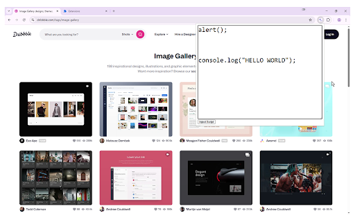 Custom JavaScript for Websites :: Inject custom JS into the current domain.