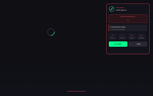 nobuffer.today :: No MORE BUFFERING - Kills bad streams before they waste your time