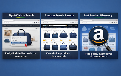 Amazon Search By Image - Quick Product Finder :: Right-click any image to search on Amazon! Find products fast and dropship easily with this powerful image search tool.
