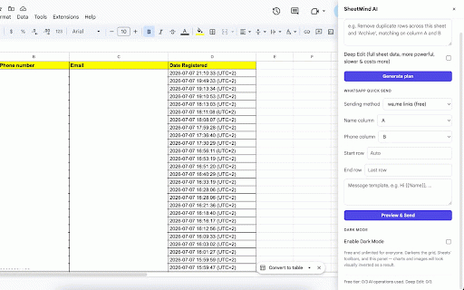 SheetMind AI: Lead Management & Automation :: Manage leads, track follow-ups, and automate your sales workflow. Turn Google Sheets into a simple lead management CRM.