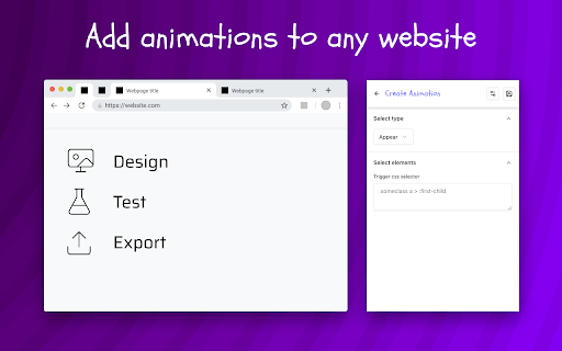 Bouncy House - Animate any website :: Design, test and deploy animations on any website. Right from the browser!