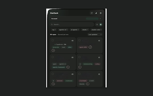 StarDeck :: Browse, tag, sort, and view your GitHub stars.