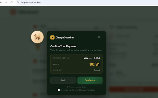 ChargeGuardian Pro :: Premium payment protection — confirms every checkout, detects scams & subscriptions, auto-generates dispute letters.
