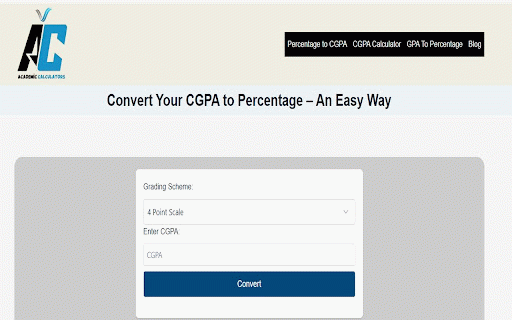 CGPA to Percentage Calculator :: Convert your CGPA to Percentage easily.