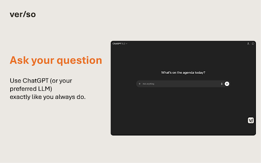 verso :: Get alternative perspectives on your chat conversations