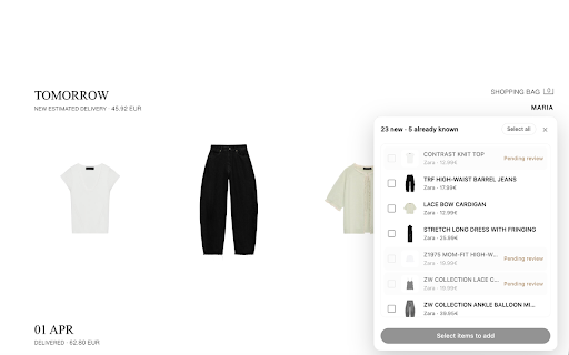DressMe — Add to Closet :: Add any product page to your DressMe closet with one click.