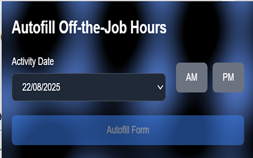 OTJ Autofill :: Autofills the Add Off-the-Job Hours form on Smart Assessor