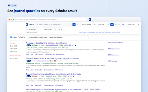 LitRank: Journal Quartiles on Google Scholar :: Journal quartiles, SJR, h-index and open access on Google Scholar. Citation manager: filter by rank, save, export BibTeX. Free.