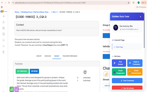 Edunext Premium Auto :: EduNext Auto Tools là tiện ích mở rộng Google Chrome mạnh mẽ, hỗ trợ sinh viên trên nền tảng EduNext.