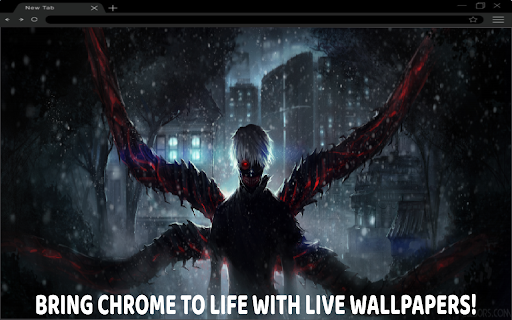 Ken Kaneki Kakuja Live Wallpaper :: Witness Kaneki’s terrifying Kakuja transformation in this dark and powerful live wallpaper! 👹🩸🔥