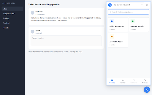 Mindsay Agent Portal :: Access your Mindsay knowledge base from any site