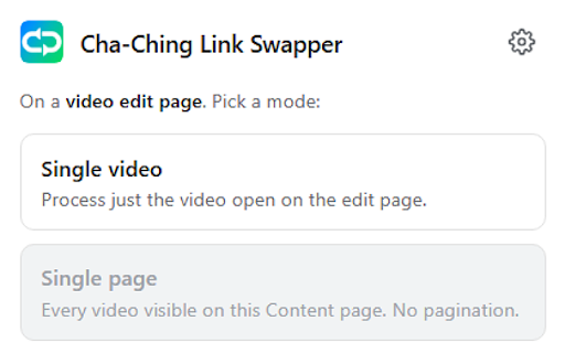 Cha-Ching Link Swapper :: Convert Amazon affiliate links to and from other link services.