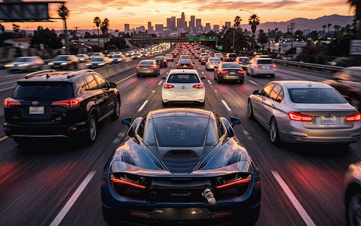 Traffic Drive: City Racing :: Experience the thrill of high-speed highway traffic racing! Dodge cars, unlock vehicles, and become the ultimate street racer.