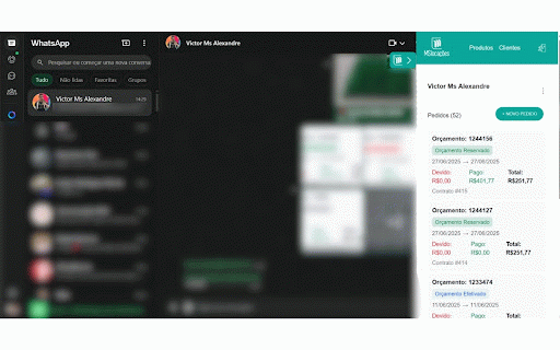 MSLocações WhatsApp Plugin :: Busca produtos e envia no WhatsApp Web.