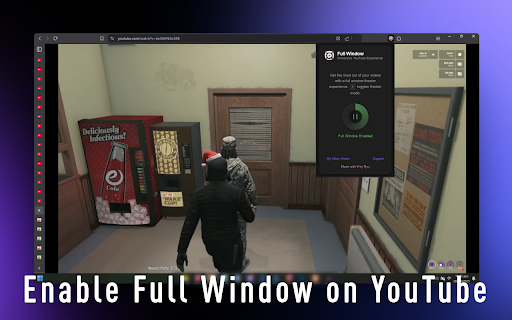 YouTube Full Window :: Makes YouTube videos full window while keeping the page scrollable