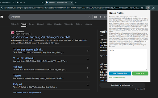 Quick Notes Overlay :: Take quick notes per page, save locally, and capture selected text from the current tab.